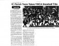 Icon of News - LIC Parish Team Takes YMCA Baseball Title